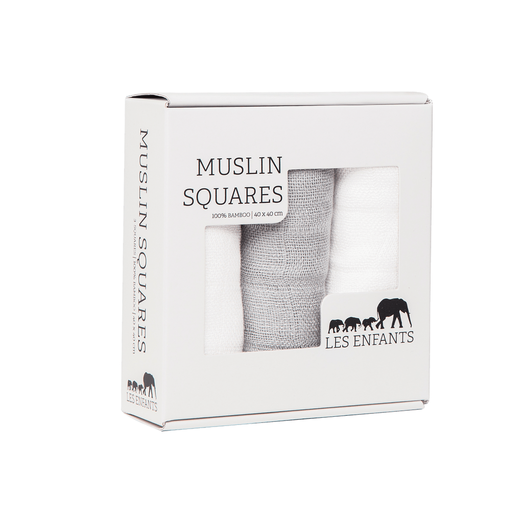 Bamboo Muslin Squares (Pack of 3)