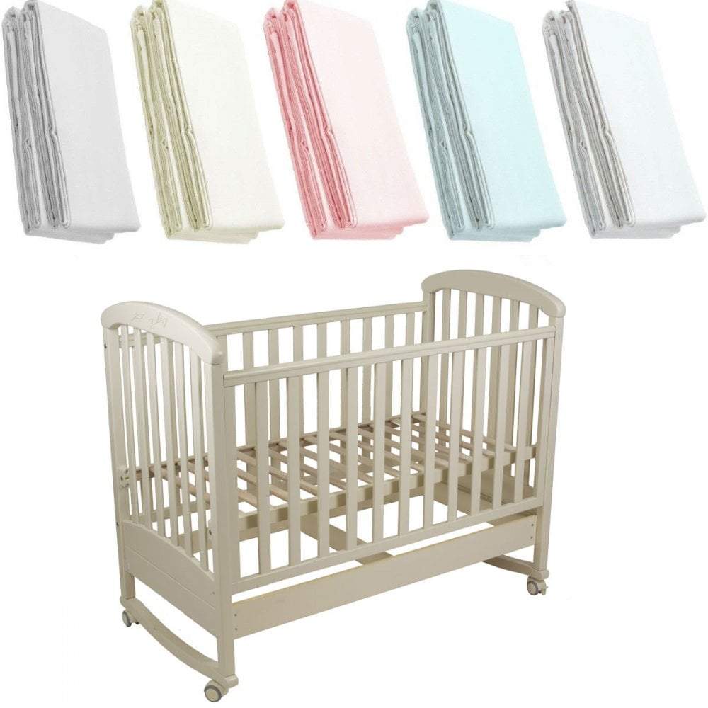 Crib Jersey Fitted Sheets Pack of 4 (40×90cm)